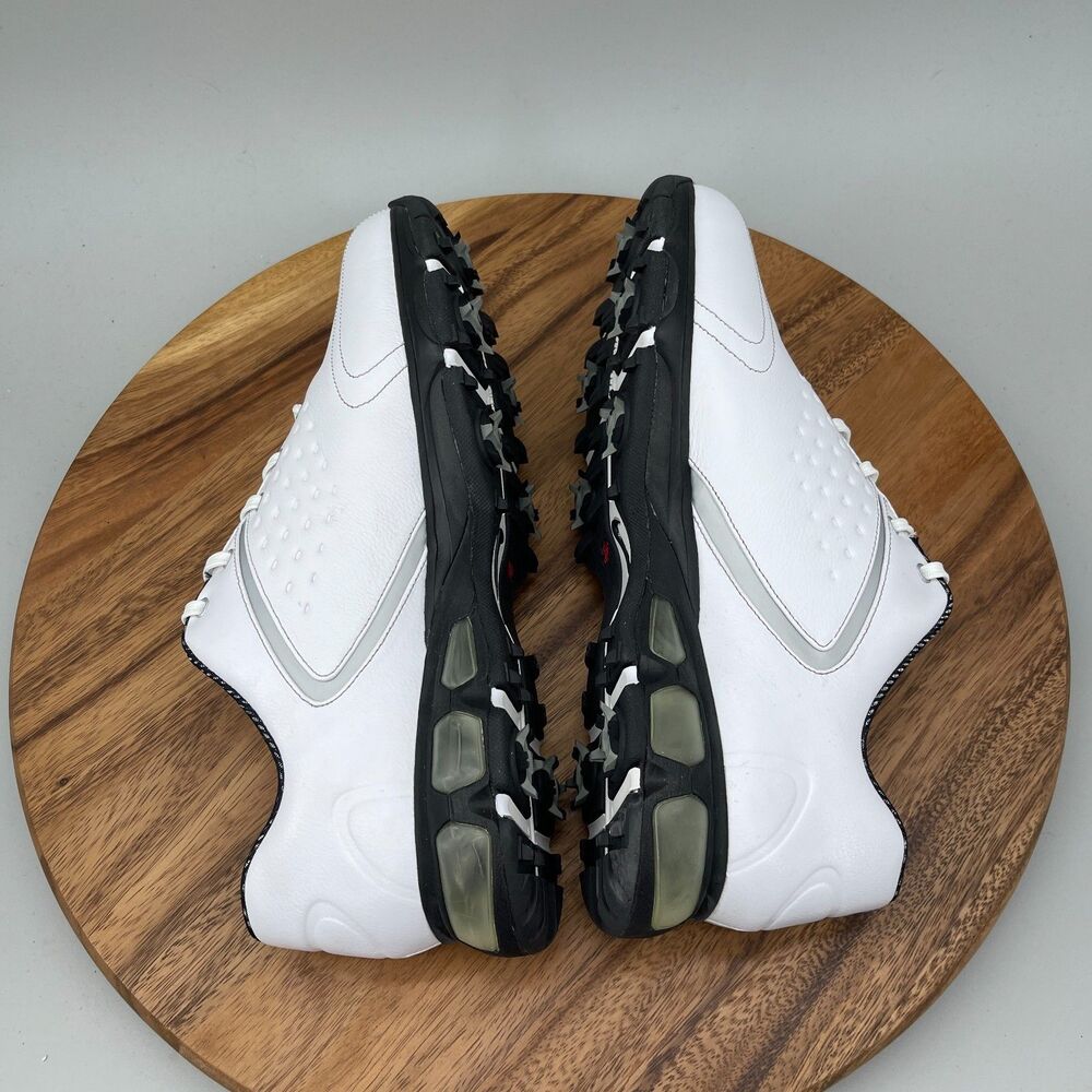 VTG Nike Air Max Rejuvenate Shoes Mens Size 10 White Leather Golf Comfort EUC - Picture 6 of 9